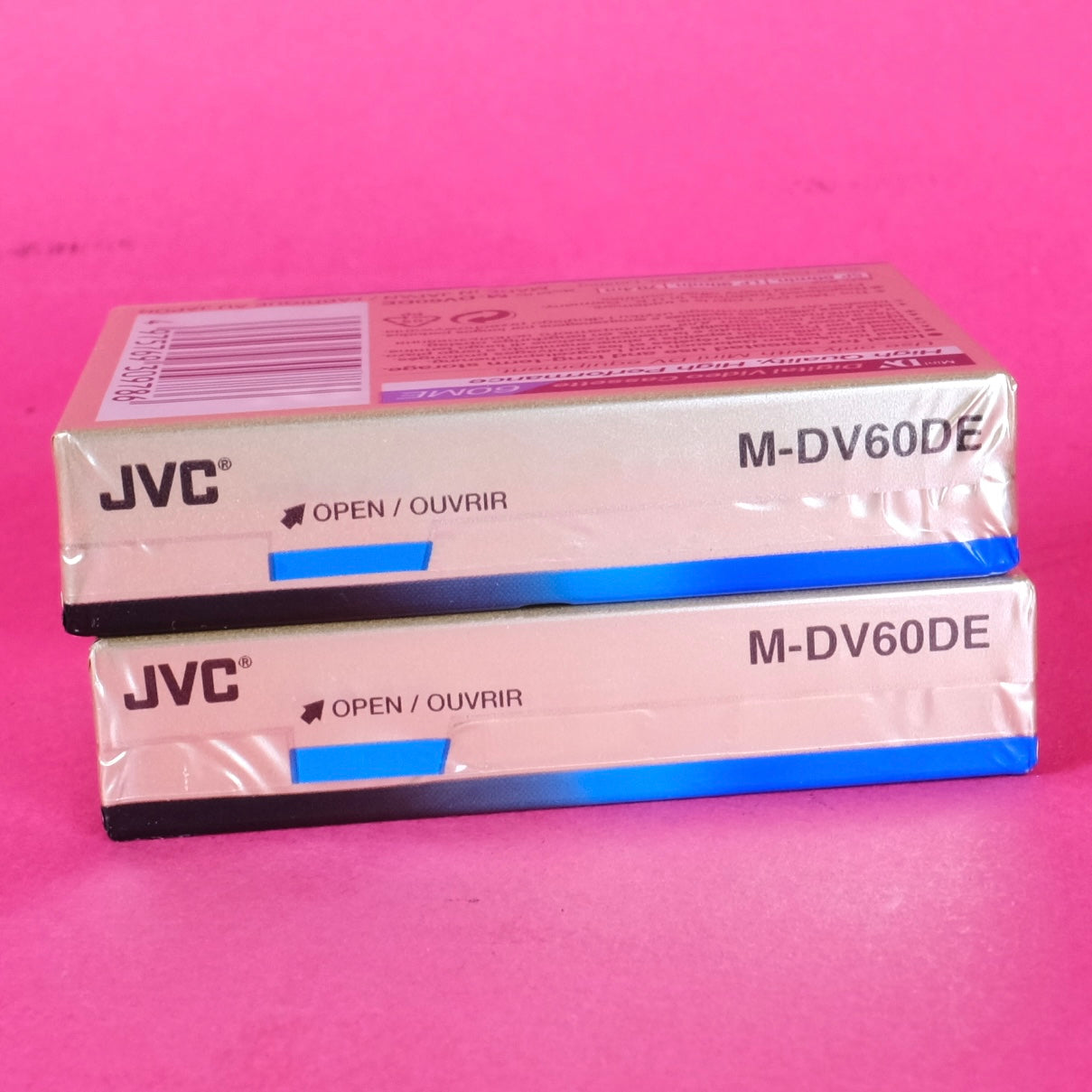 JVC M-DV60DE mini dv cassette x2 NOS