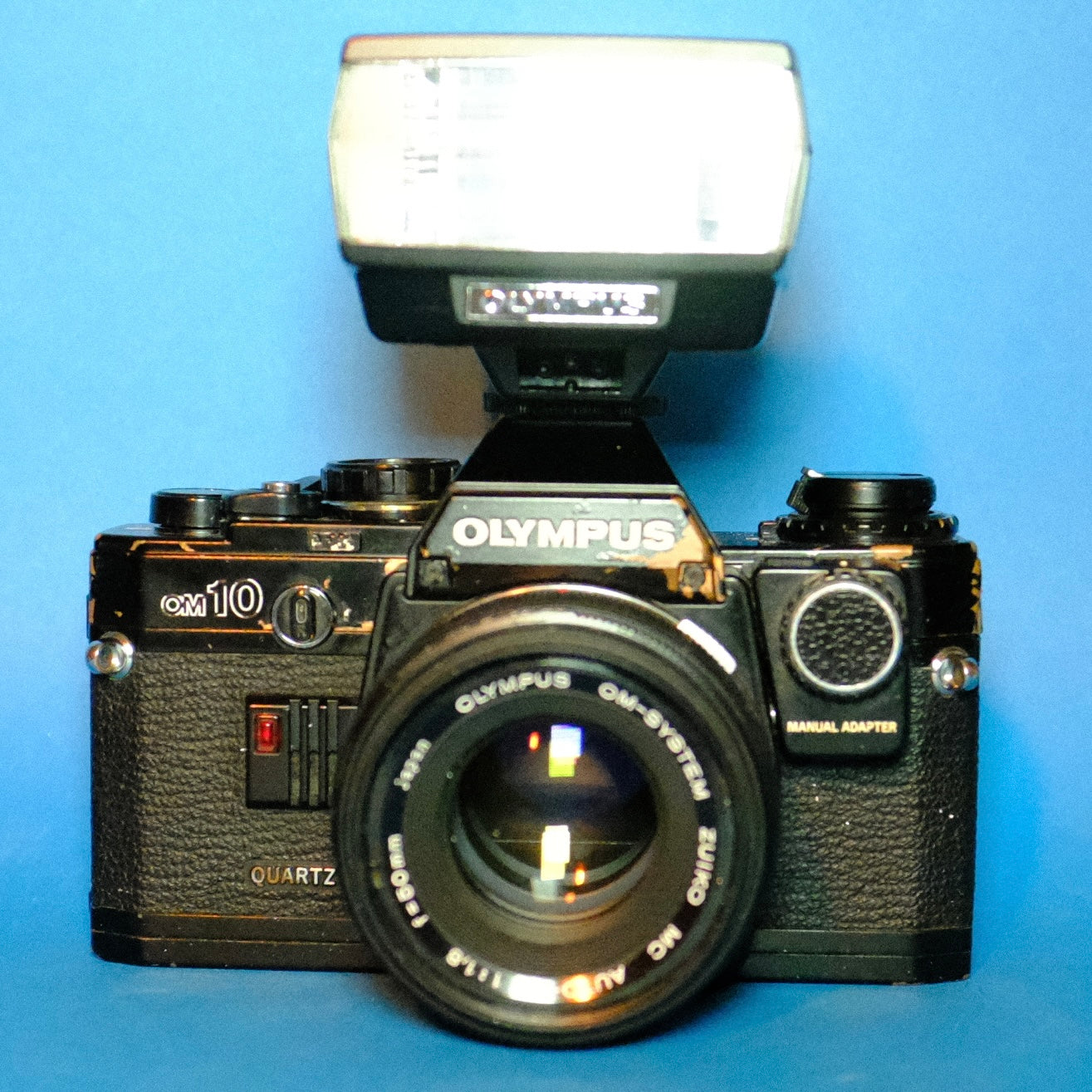 Black weathered olympus OM-10 kit