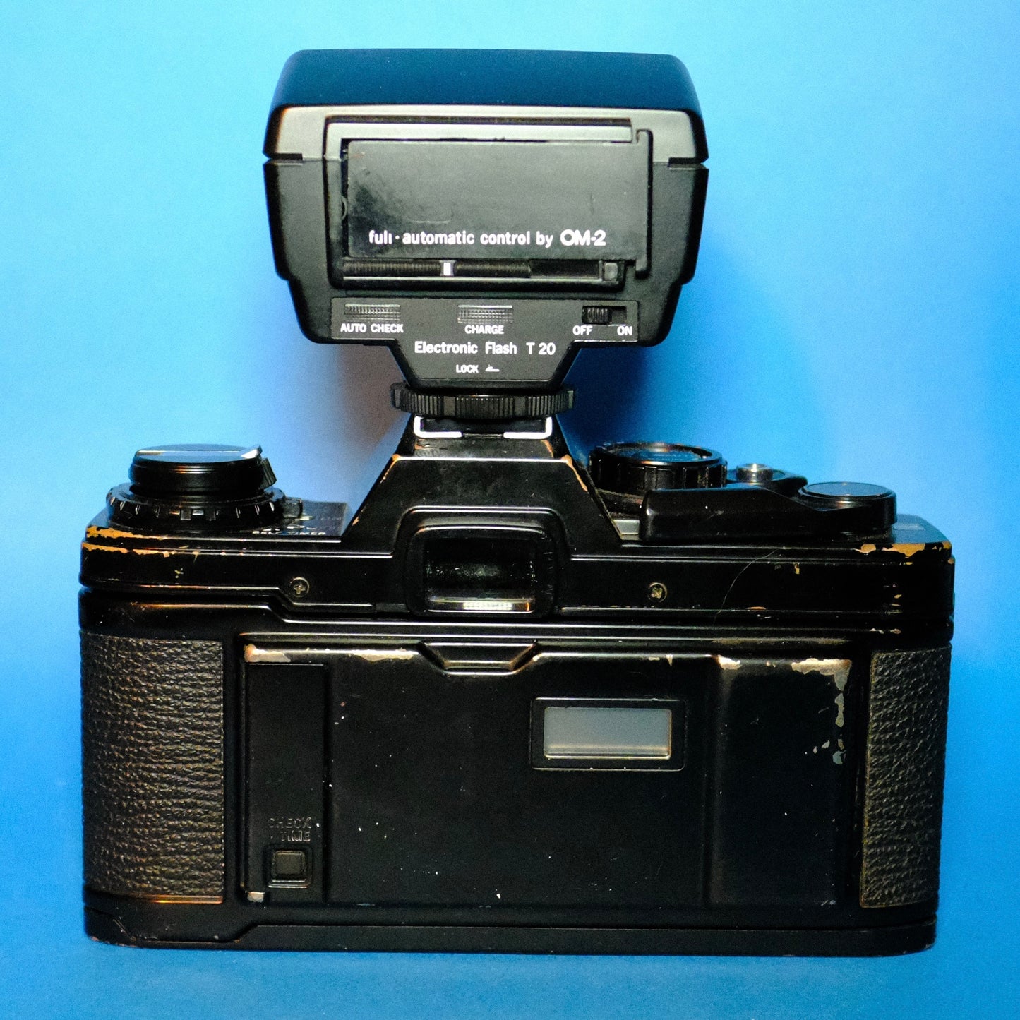 Black weathered olympus OM-10 kit