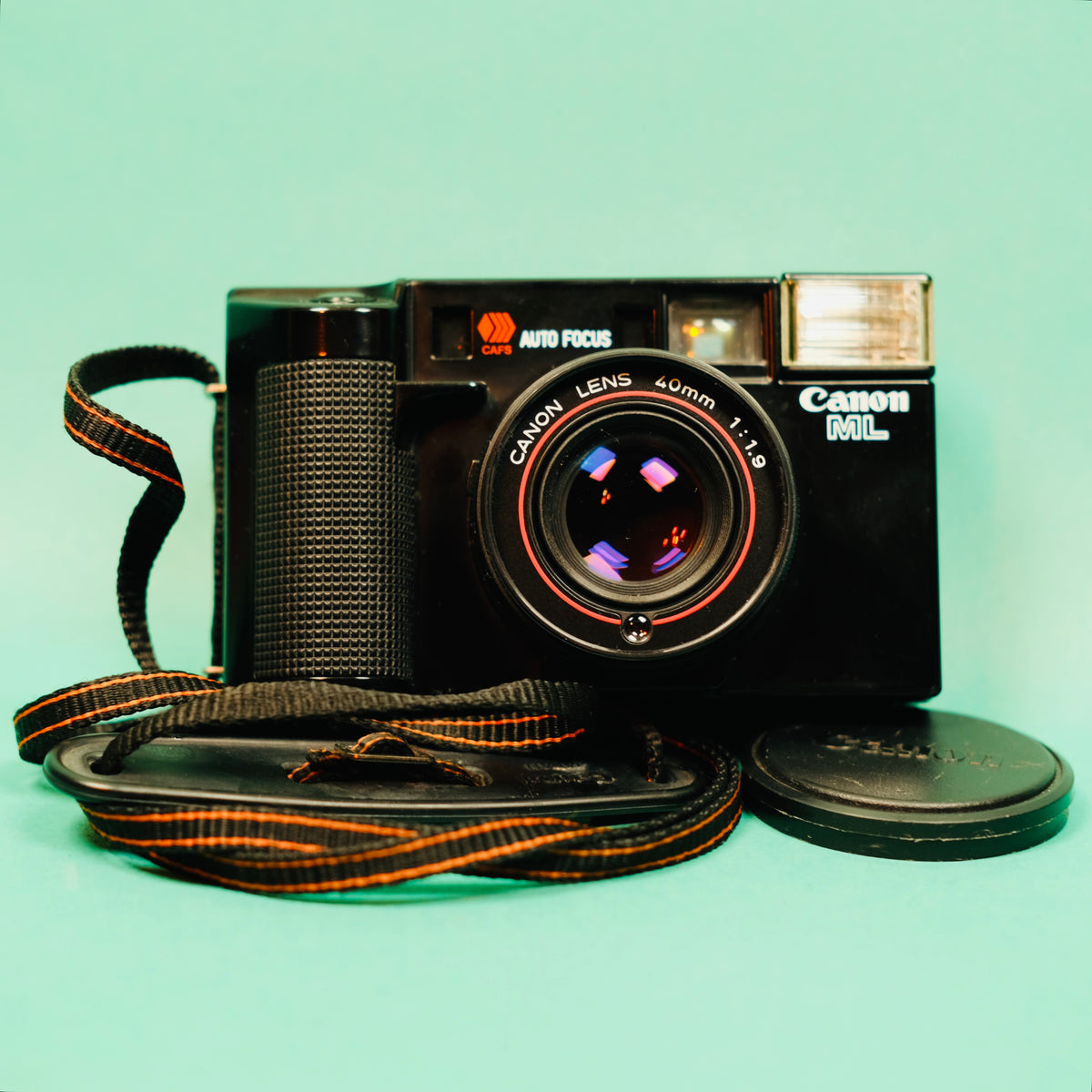 Canon AF35 ML 35mm point and shoot film camera