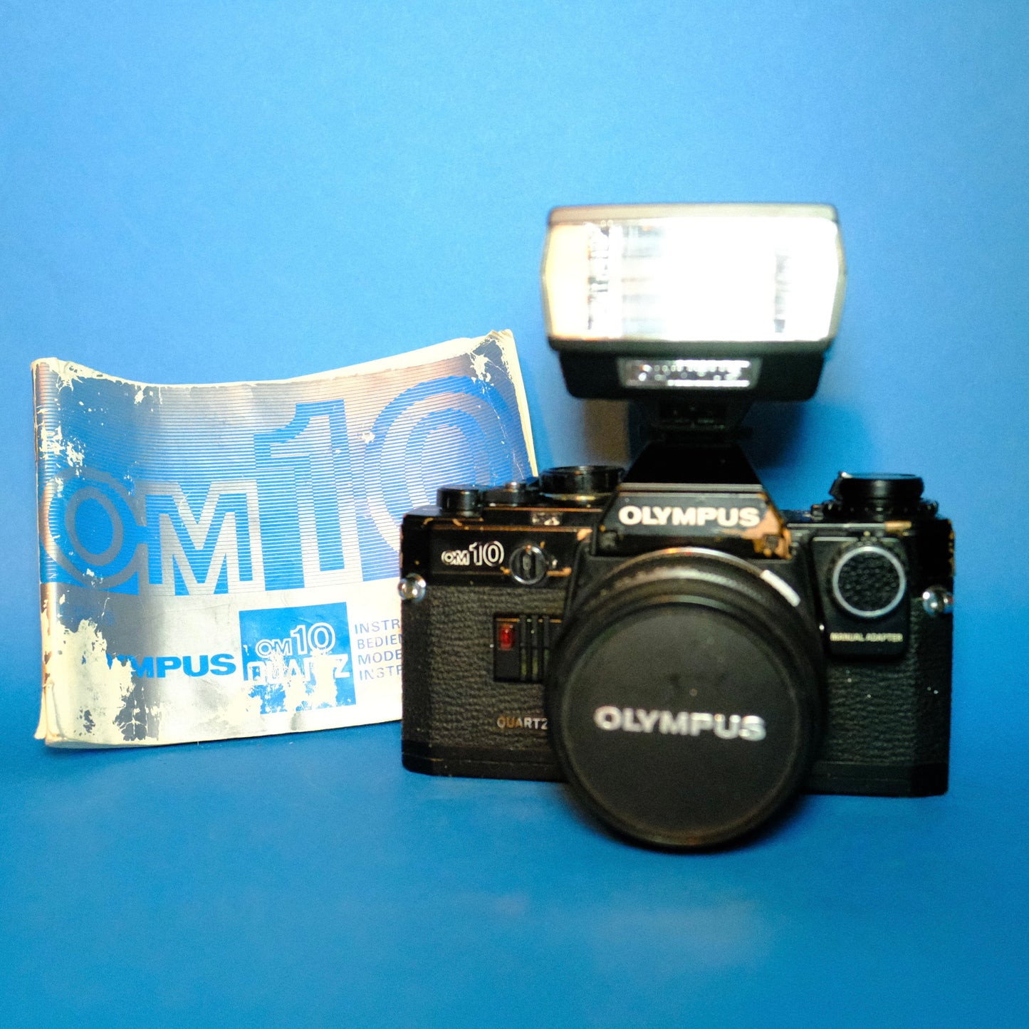 Black weathered olympus OM-10 kit