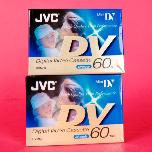 JVC  M-DV60DE  mini dv cassette x2 NOS