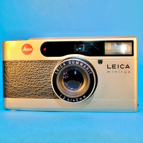 Leica minilux point and shoot film camera