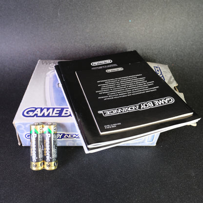 Nintendo Gameboy advance clear purple, original non modified example, Boxed