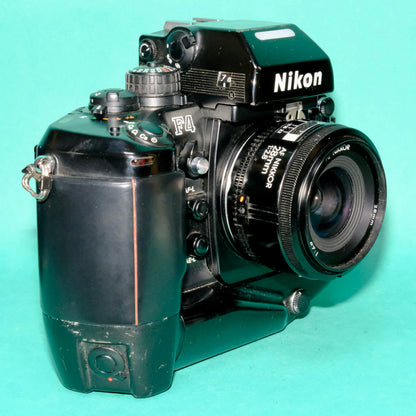 Nikon F4S 35mm Professional SLR film camera & 28mm F/:2.8 lens