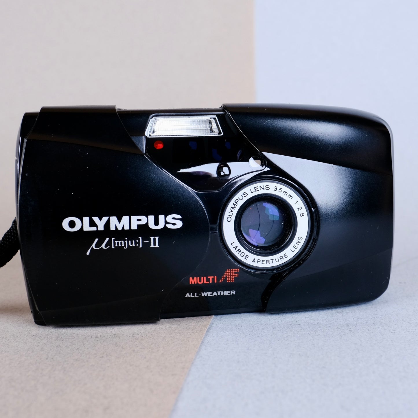 Olympus mju ii “stylus epic” black, fair condition film tested boxed