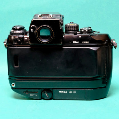 Nikon F4S 35mm Professional SLR film camera & 28mm F/:2.8 lens
