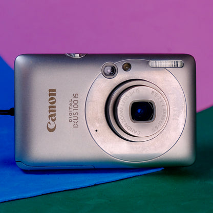 Canon Digital ixus 100 IS Retro digital camera Y2K aesthetic