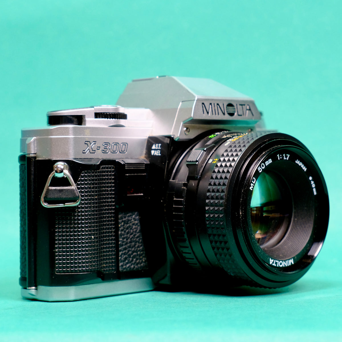 Boxed clean Minolta X-300 35mm SLR film camera refurbished