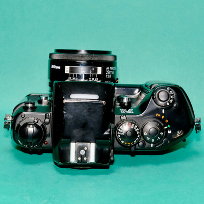 Nikon F4S 35mm Professional SLR film camera & 28mm F/:2.8 lens