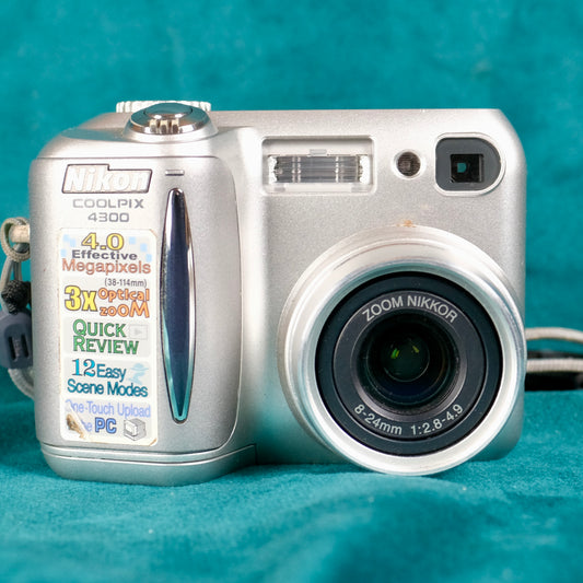 Nikon Coolpix 4300 retro digital camera (Y2K aesthetic)
