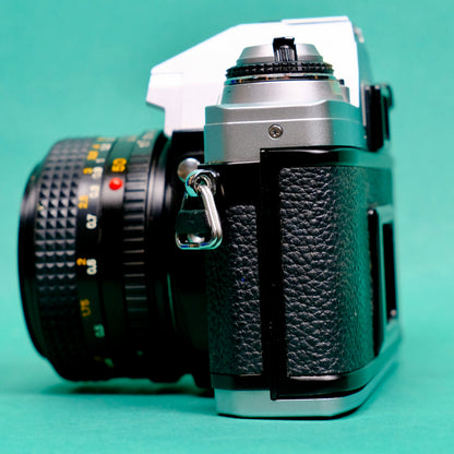 Boxed clean Minolta X-300 35mm SLR film camera refurbished