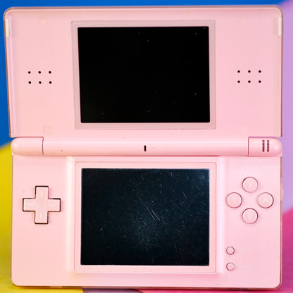 Nintendo DS lite, pink, with original charger