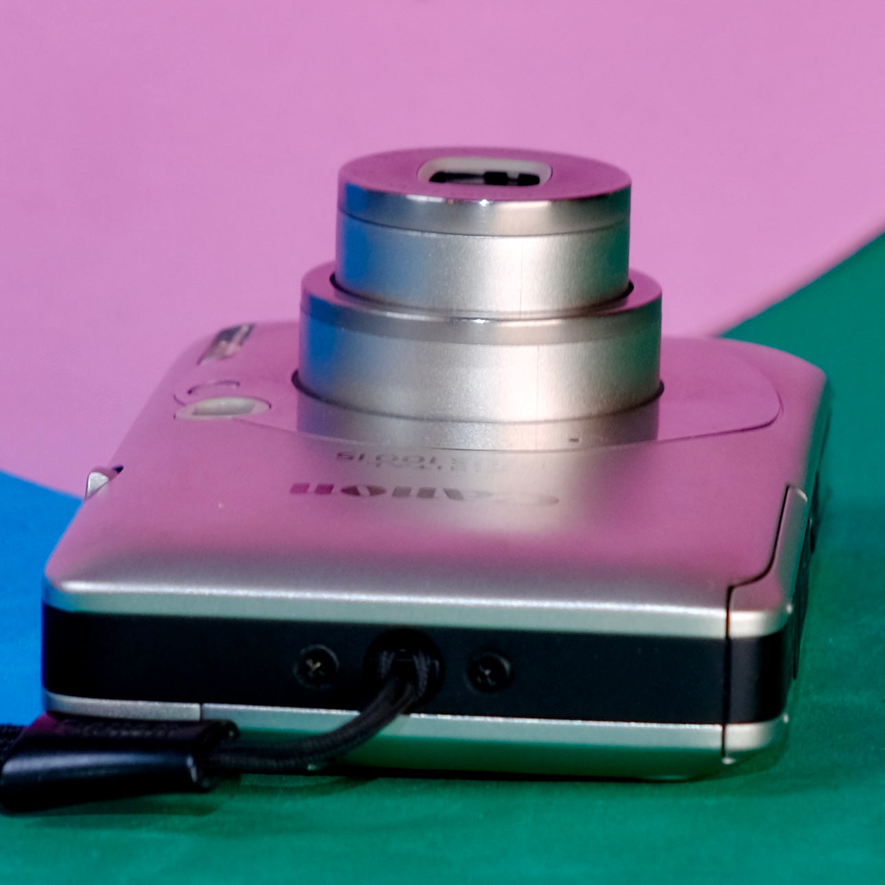 Canon Digital ixus 100 IS Retro digital camera Y2K aesthetic