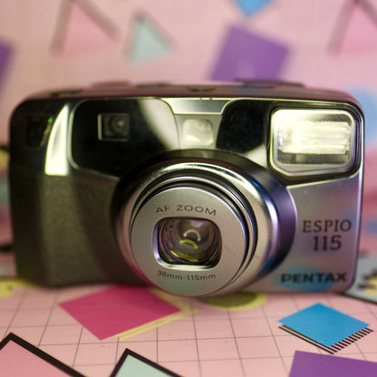 Limited edition Pentax Espio 115 with gucci leather case