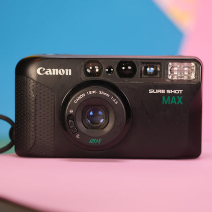 Canon sure shot max cult point and shoot 35mm film camera