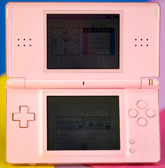 Nintendo DS lite, pink, with original charger