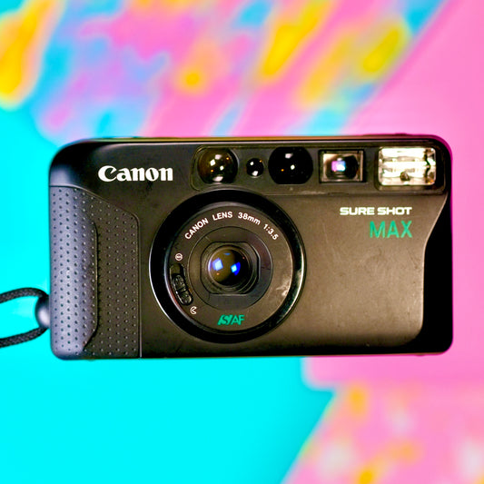 Canon sure shot max cult point and shoot 35mm film camera