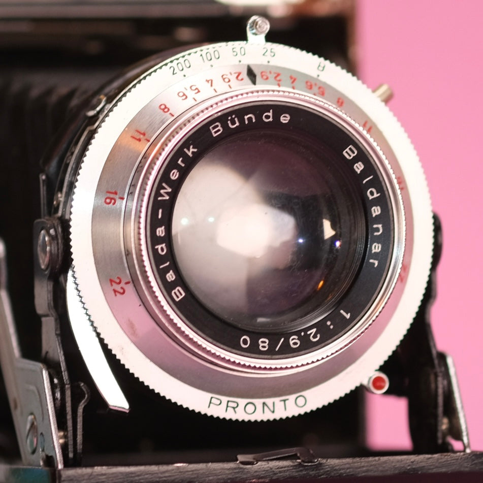 Balda baldi 29 medium format folding camera, heavily worn, fungus. Usable