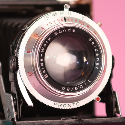 Balda baldi 29 medium format folding camera, heavily worn, fungus. Usable