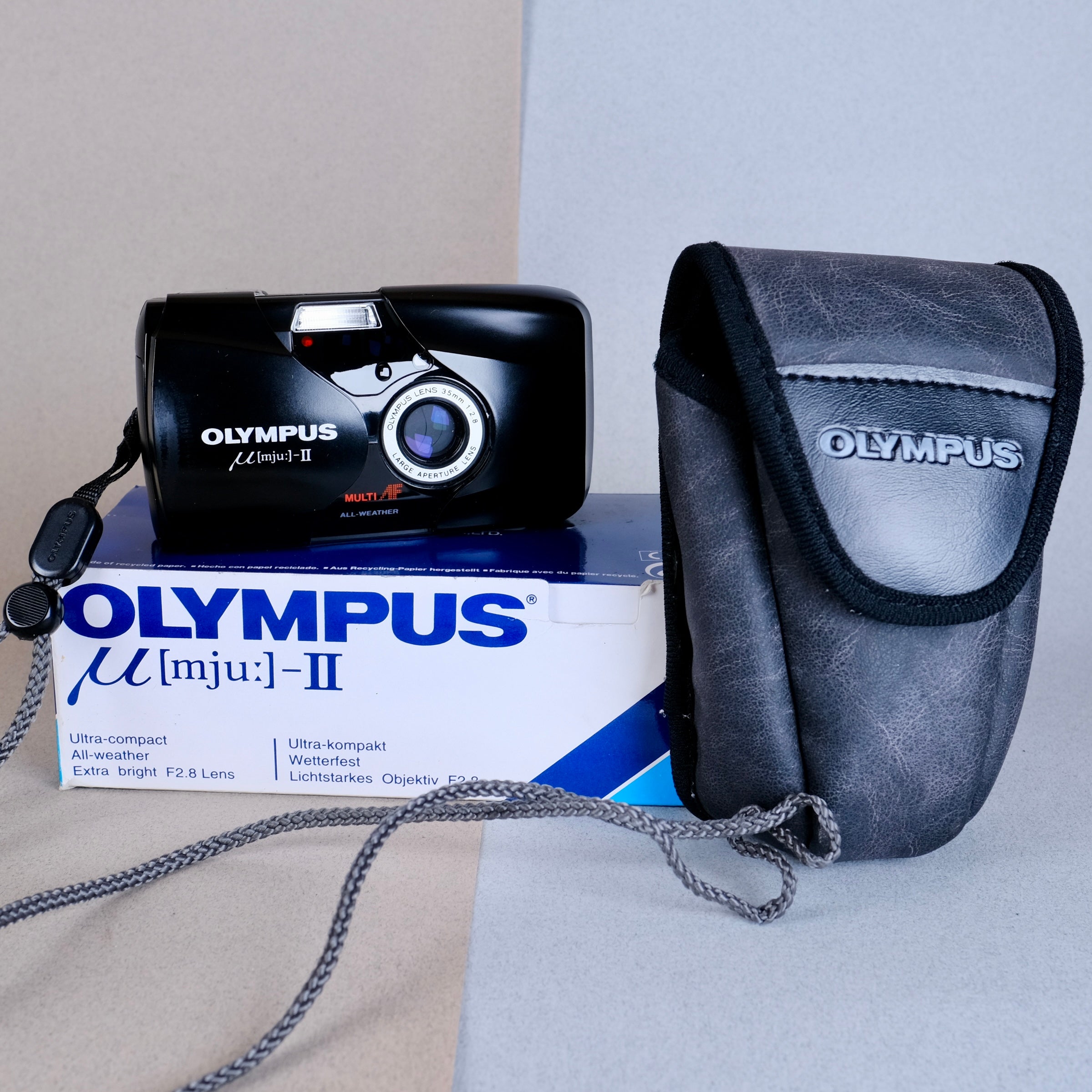 Olympus mju ii “stylus epic” black, fair condition film tested