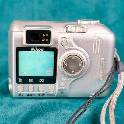 Nikon Coolpix 4300 retro digital camera (Y2K aesthetic)