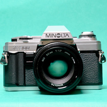 Boxed clean Minolta X-300 35mm SLR film camera refurbished
