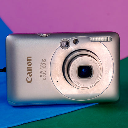 Canon Digital ixus 100 IS Retro digital camera Y2K aesthetic