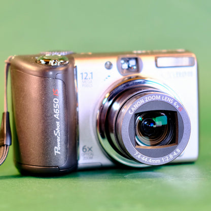 Canon PowerShot A650 IS 12.1MP Selfie Screen, digital camera,