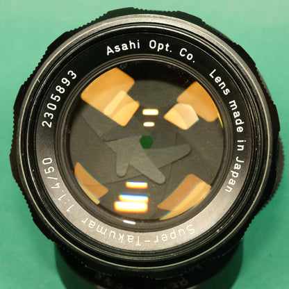 Refurbished Pentax M42 mount 50mm 1.4 super takumar lens