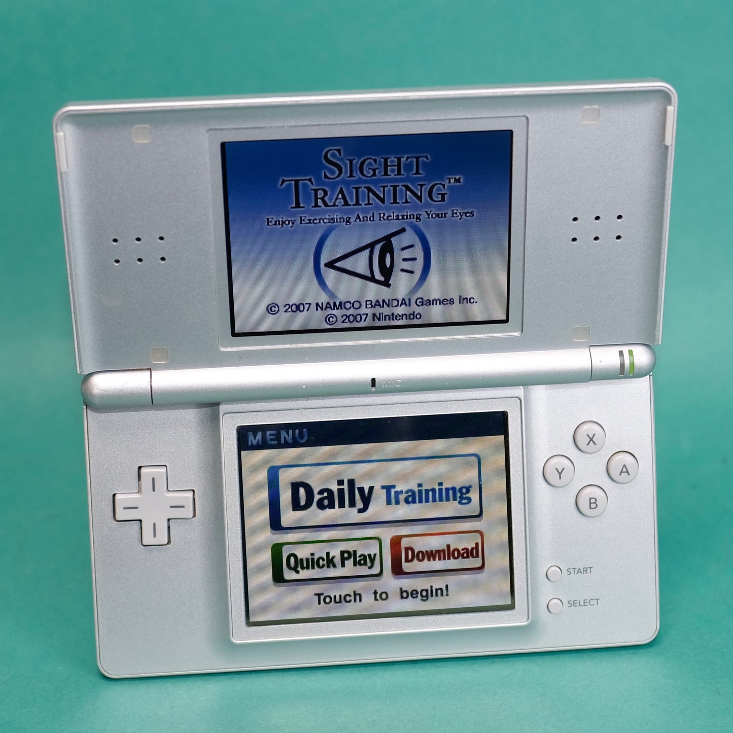 Nintendo DS lite, silver, with original charger defect