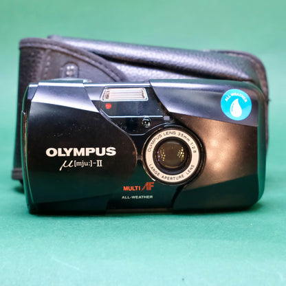 Olympus mju ii “stylus epic” black, fair condition film tested