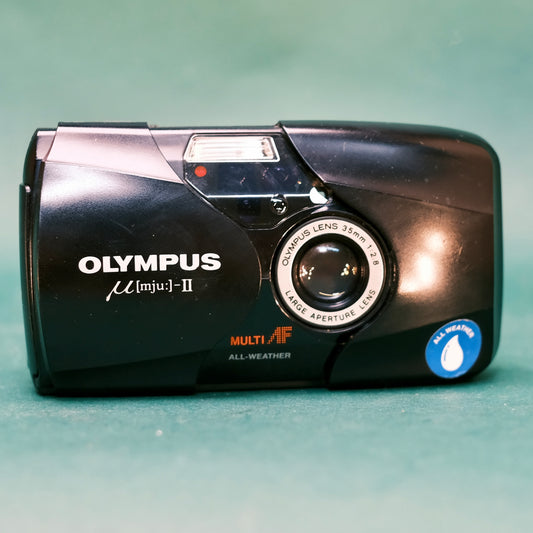 Olympus mju ii “stylus epic” black, fair condition film tested