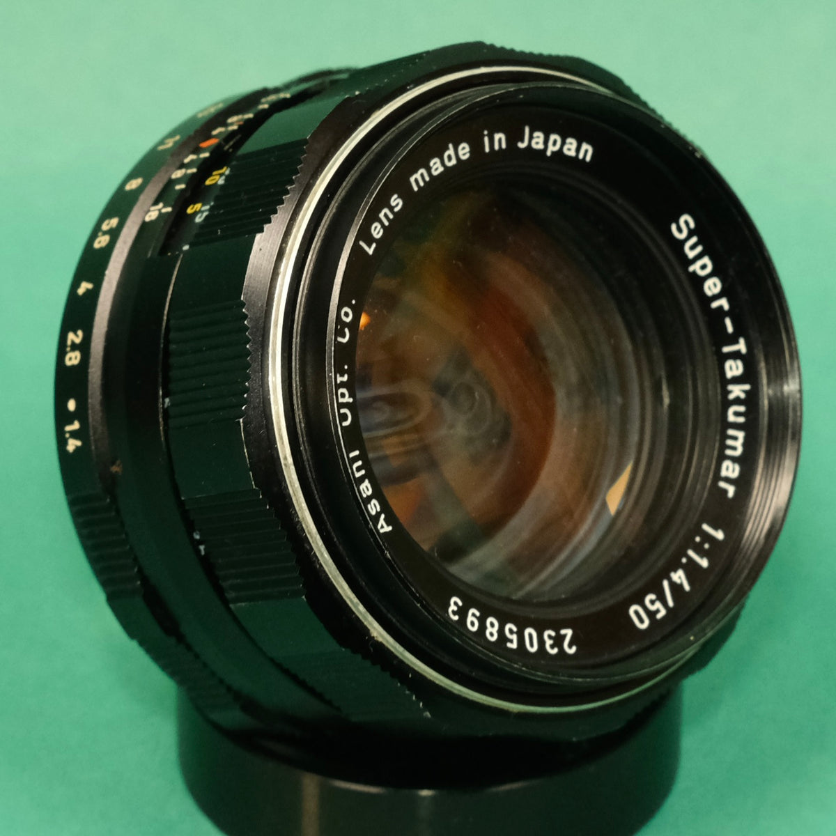 Refurbished Pentax M42 mount 50mm 1.4 super takumar lens