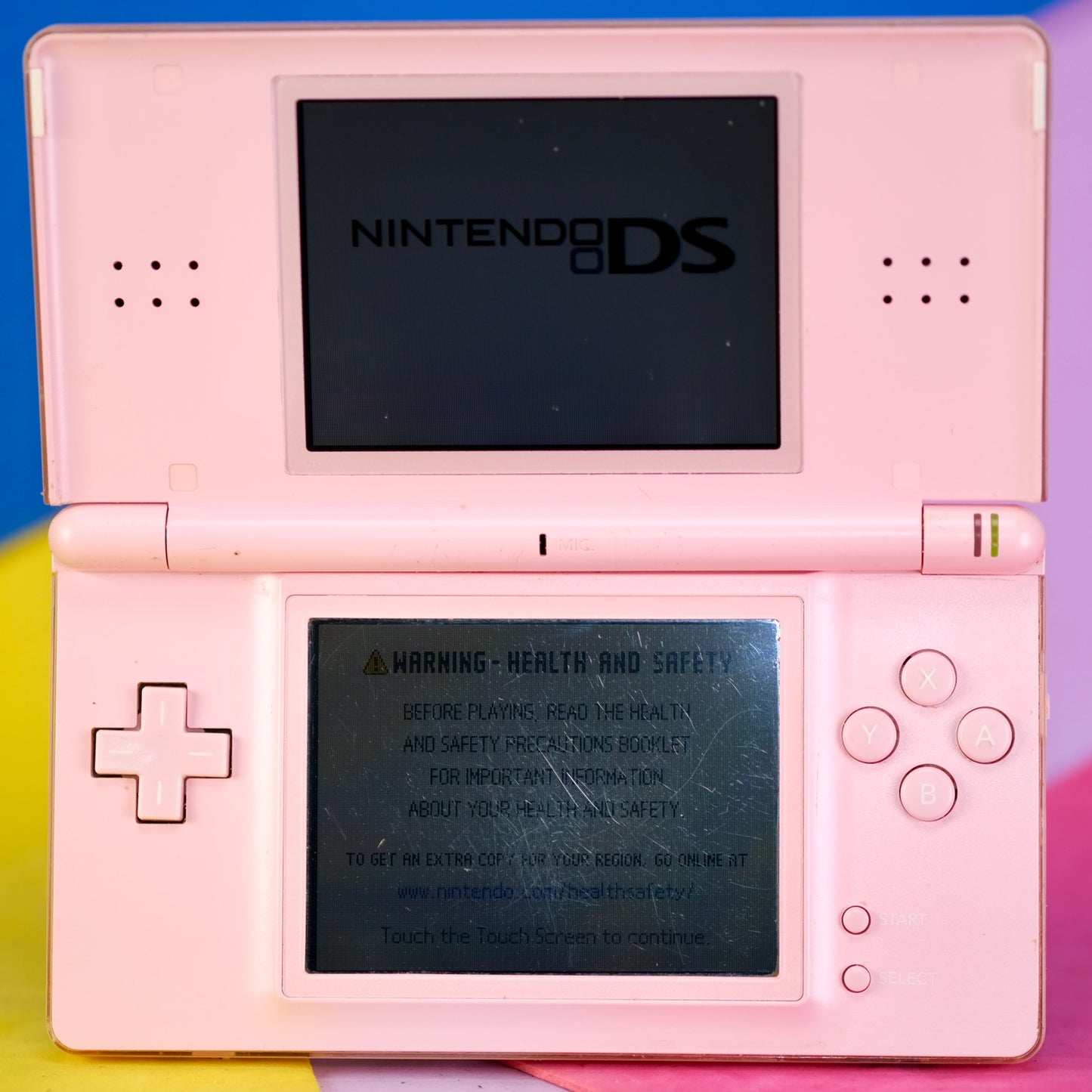 Nintendo DS lite, pink, with original charger
