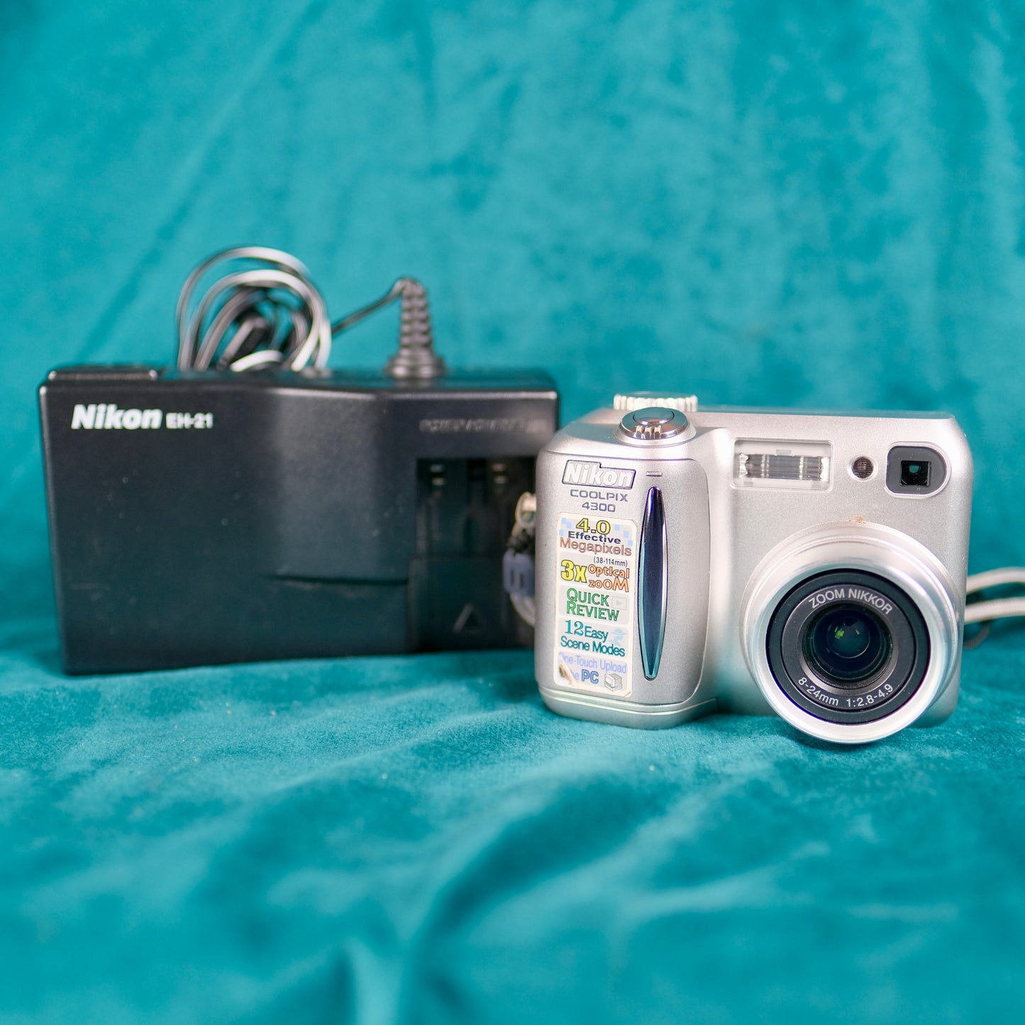 Nikon Coolpix 4300 retro digital camera (Y2K aesthetic)