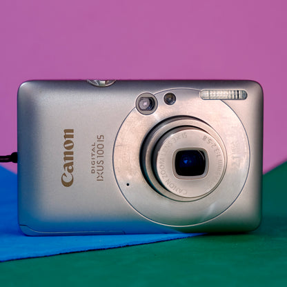 Canon Digital ixus 100 IS Retro digital camera Y2K aesthetic