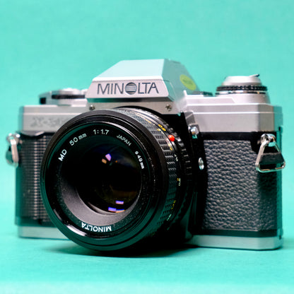 Boxed clean Minolta X-300 35mm SLR film camera refurbished