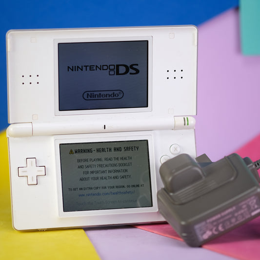 Nintendo DS lite, white, with original charger