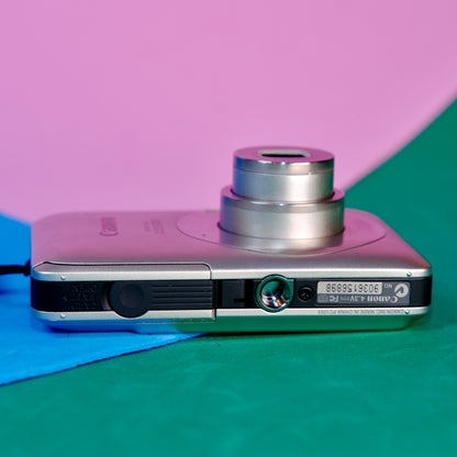 Canon Digital ixus 100 IS Retro digital camera Y2K aesthetic