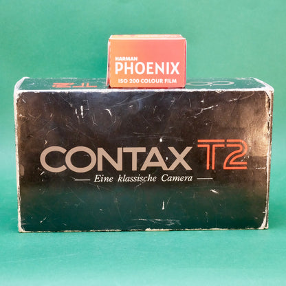 Contax T2 titanium gold edition boxed outfit (mint)