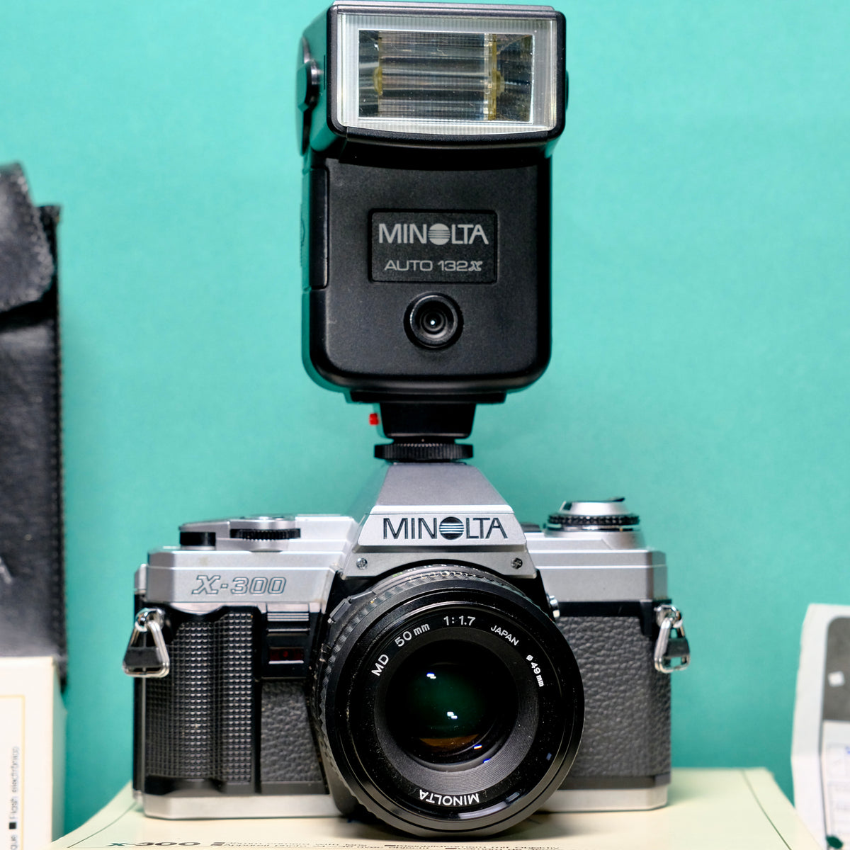 Boxed clean Minolta X-300 35mm SLR film camera refurbished