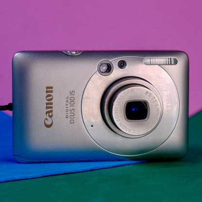 Canon Digital ixus 100 IS Retro digital camera Y2K aesthetic