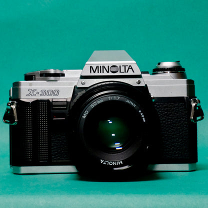 Boxed clean Minolta X-300 35mm SLR film camera refurbished
