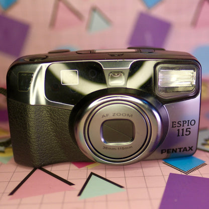 Limited edition Pentax Espio 115 with gucci leather case