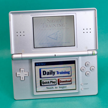 Nintendo DS lite, silver, with original charger defect