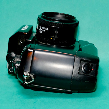 Nikon F4S 35mm Professional SLR film camera & 28mm F/:2.8 lens