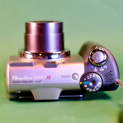 Canon PowerShot A650 IS 12.1MP Selfie Screen, digital camera,