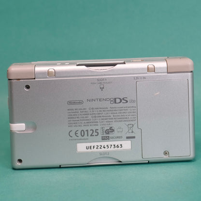 Nintendo DS lite, silver, with original charger defect
